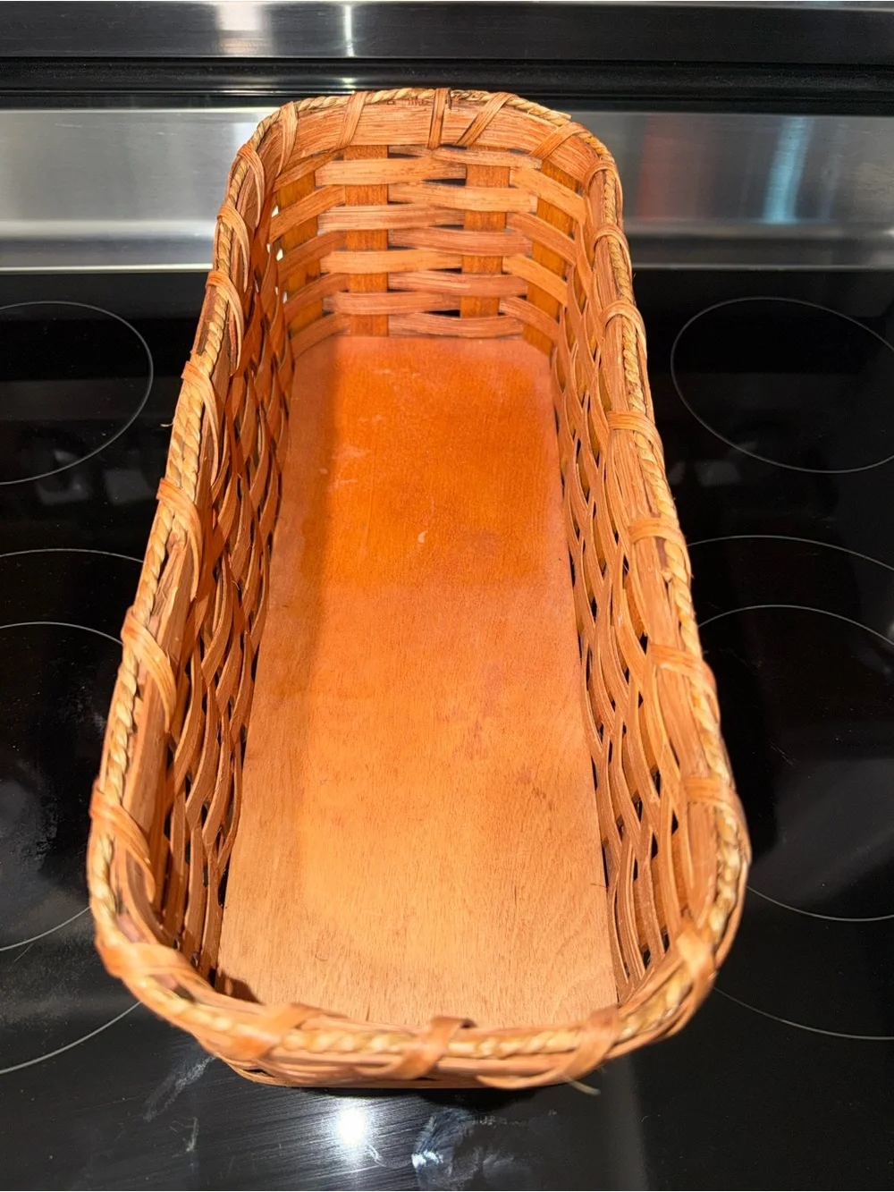 Cottagecore Amish Basket in Natural Brown -Handmade by Gingerich Family.